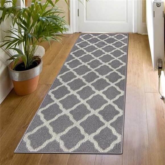 Long Door Mats Indoor 20"x59" Washable Front Door Mat Non Slip Water Absorbent - Picture 6 of 6